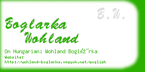 boglarka wohland business card